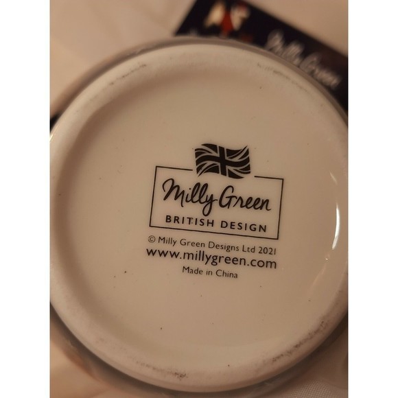 New Milly Green Christmas Dog Mug & Socks Set “Dachshund Through The Snow" Blue - Picture 6 of 9